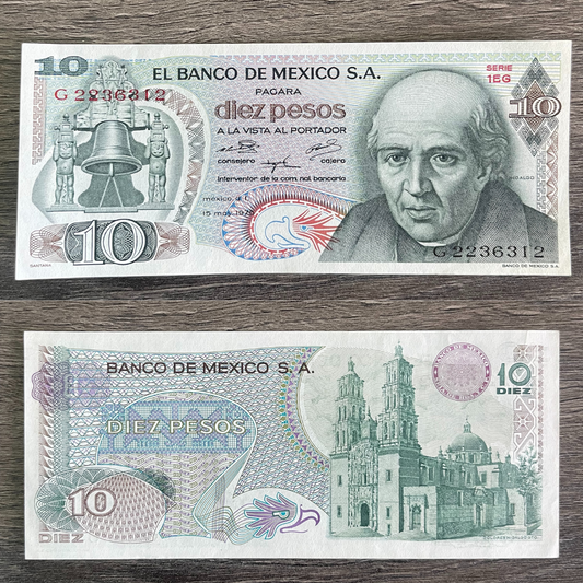 Billete de diez pesos