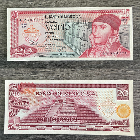 Billete de veinte pesos